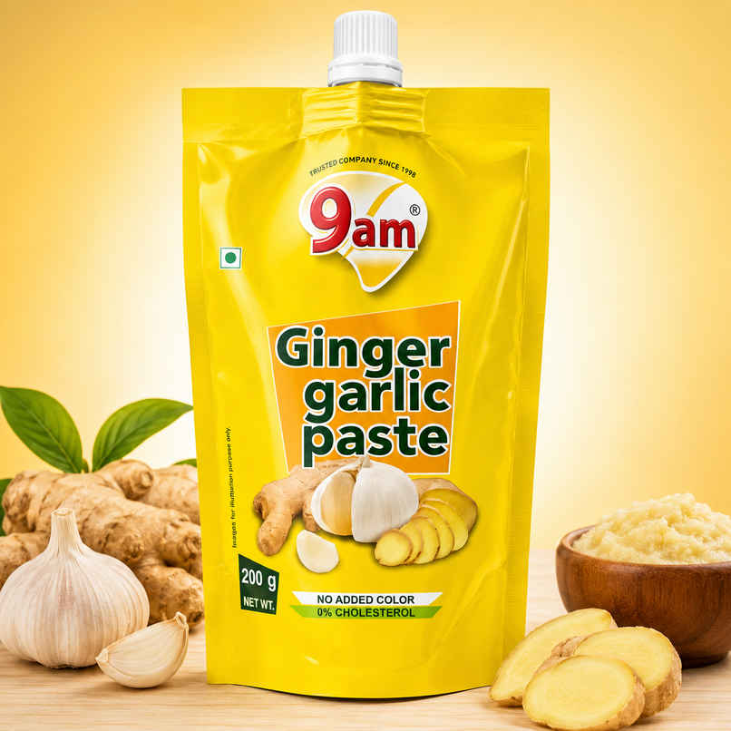 9am Ginger Garlic Paste for Daily Cooking