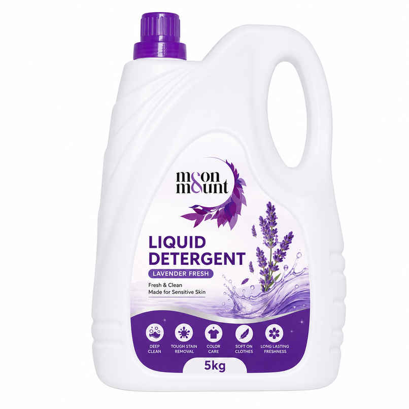 Moon And Mount Liquid Detergent Top Load Front Load Detergent Liquid For Washing Machine | Lavender
