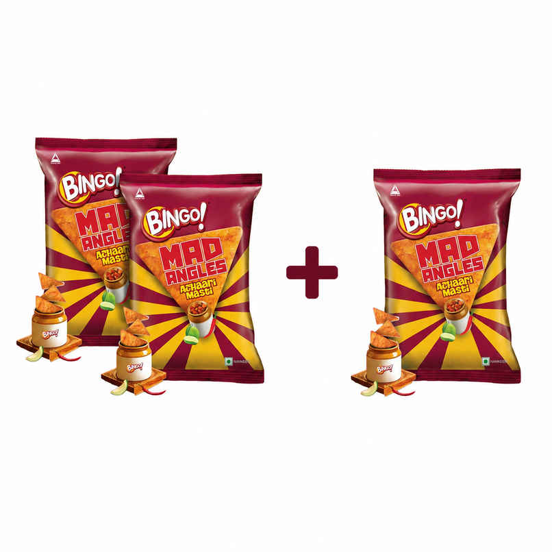 Bingo! Mad Angles Achaari Masti Crisps Combo Bingo! Mad Angles Achaari Masti Crisps Combo