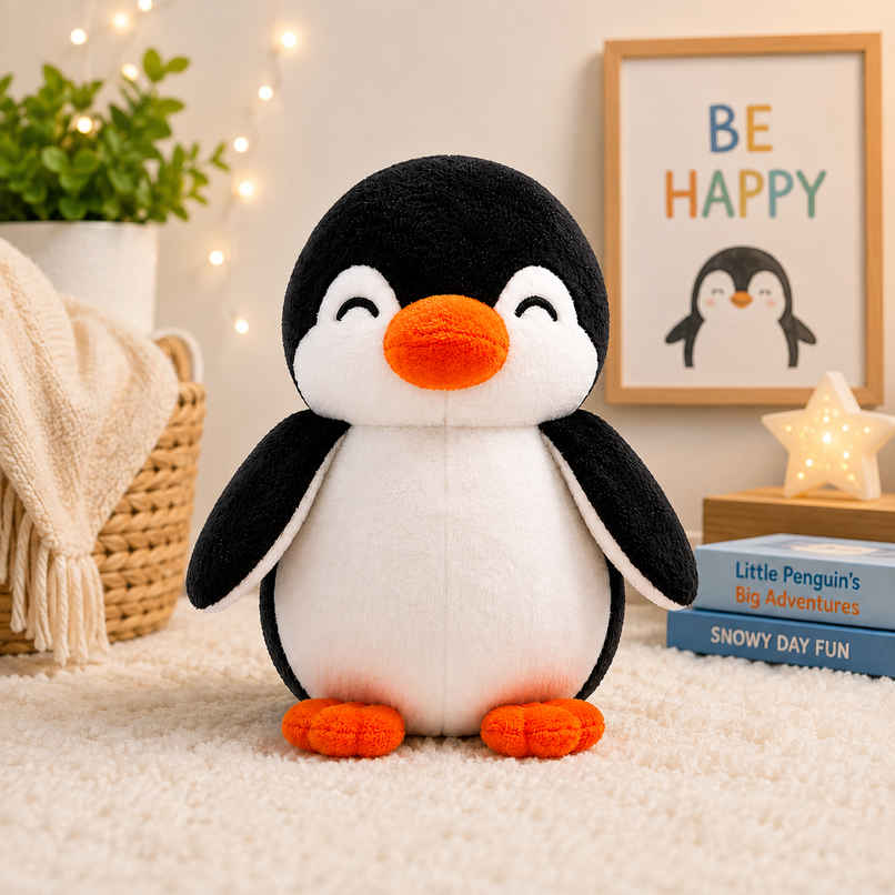 DearJoy Little Penguin Soft Toy - Black | Soft & Cuddly