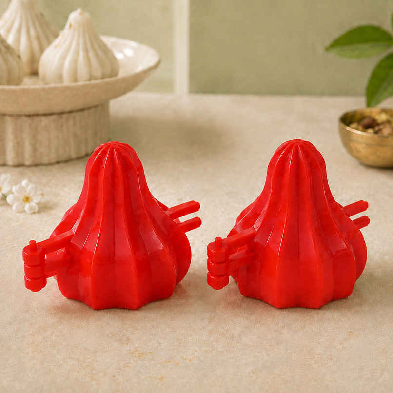 Utsah Red Modak Making Mould Big Pack of 2 Utsah Red Modak Making Mould Big Pack of 2