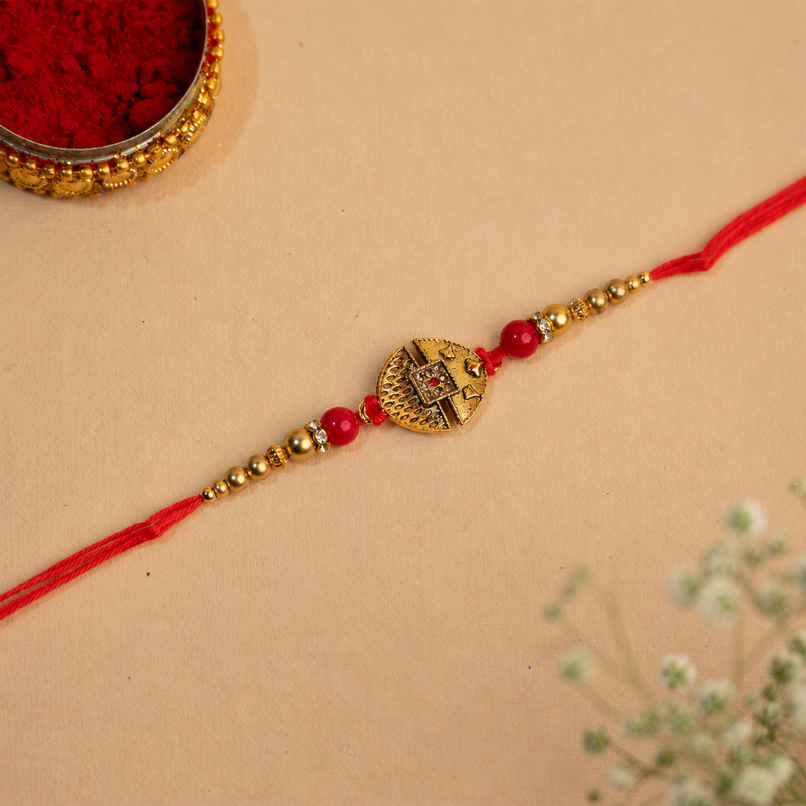 Rakhi for Brother | Studded | Abstract | Pack of 1 | Shree Rakhi Rakhi for Brother | Studded | Abstract | Pack of 1 | Shree Rakhi
