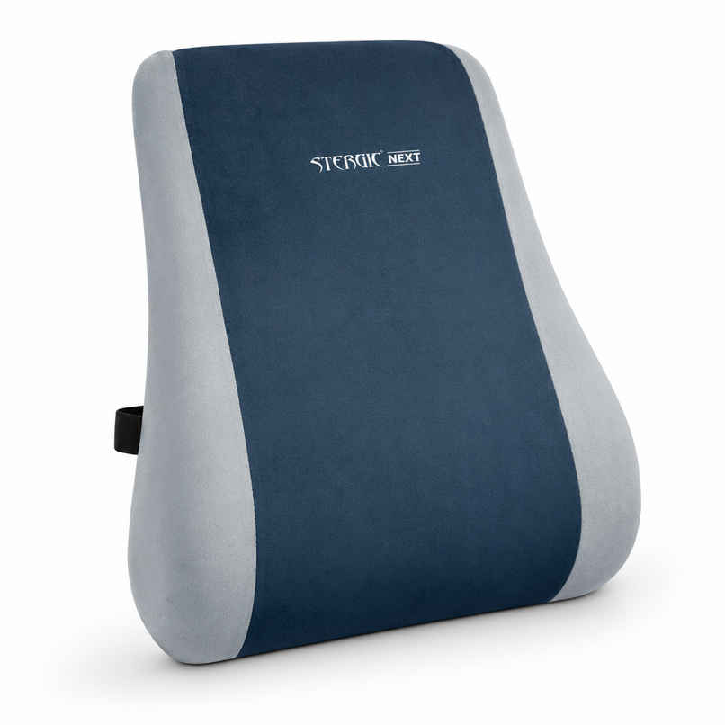 Stergic Next Memory Foam Lumbar Support For Chair, Back Rest Stergic Next Memory Foam Lumbar Support For Chair, Back Rest