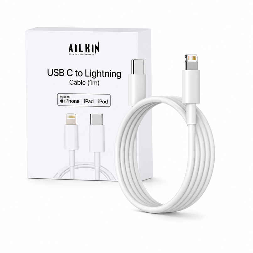 Ailkin C to Lightning Cable for iPhone |1M| White Ailkin C to Lightning Cable for iPhone |1M| White