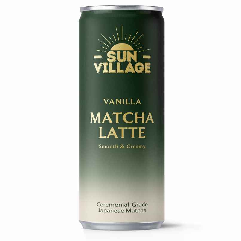 Sun Village Vanilla Matcha Latte | Smooth & Creamy Japanese Matcha Drink