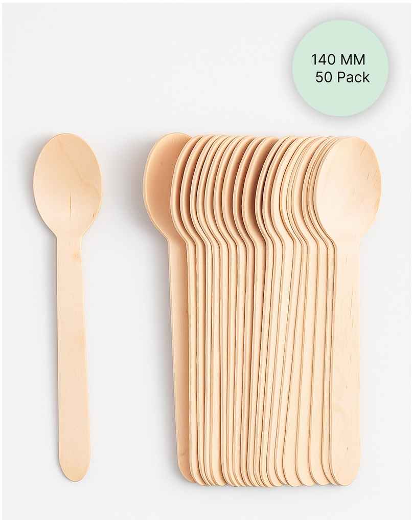Lazer Multipurpose Disposable Spoons | Wooden Dining Flatware | Eco-Friendly, Biodegradable | 140 mm Lazer Multipurpose Disposable Spoons | Wooden Dining Flatware | Eco-Friendly, Biodegradable | 140 mm