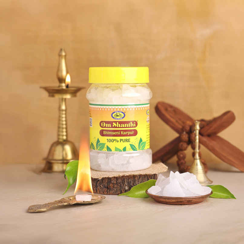 Om Shanthi Bhimseni Camphor | From House of Cycle Om Shanthi Bhimseni Camphor | From House of Cycle
