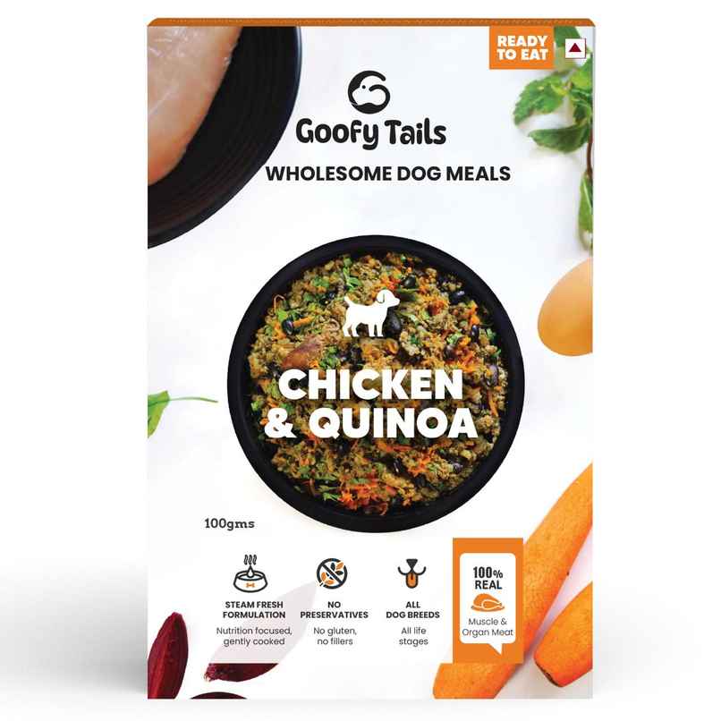 Goofy Tails Chicken & Quinoa Fresh Dog Food | Gluten Free |  Wet Dog and Puppy Food