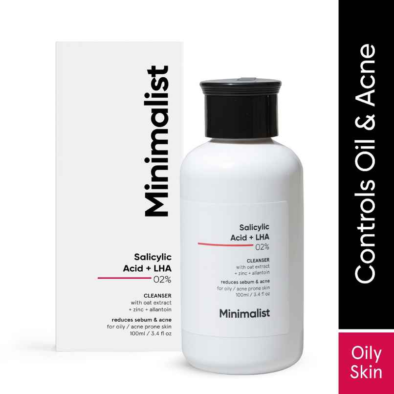 Minimalist Anti-Acne 02% Salicylic Acid + LHA Face Cleanser Face Wash