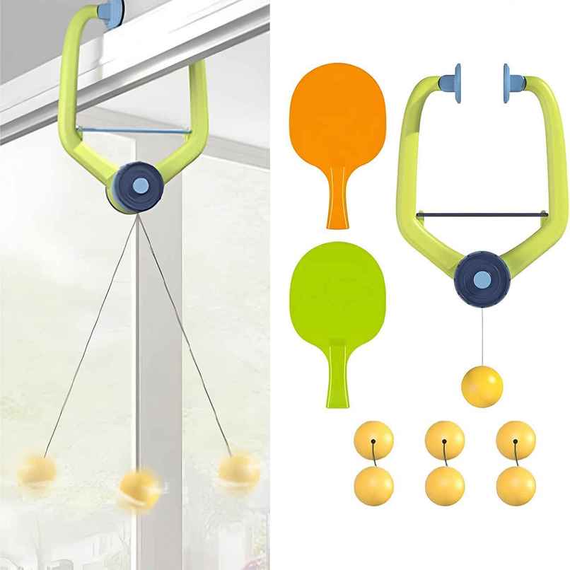 Toyshine Portable Indoor Hanging Table Tennis Adjustable Training Device