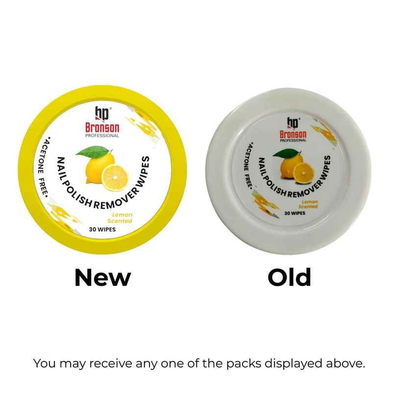 Bronson Professional Lemon Scented Nail Polish Remover Wipes