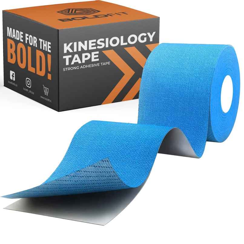 Boldfit Kinesiology Tape For Physiotherapy Kinesio Tape For Sports Injury Pain Relief Blue