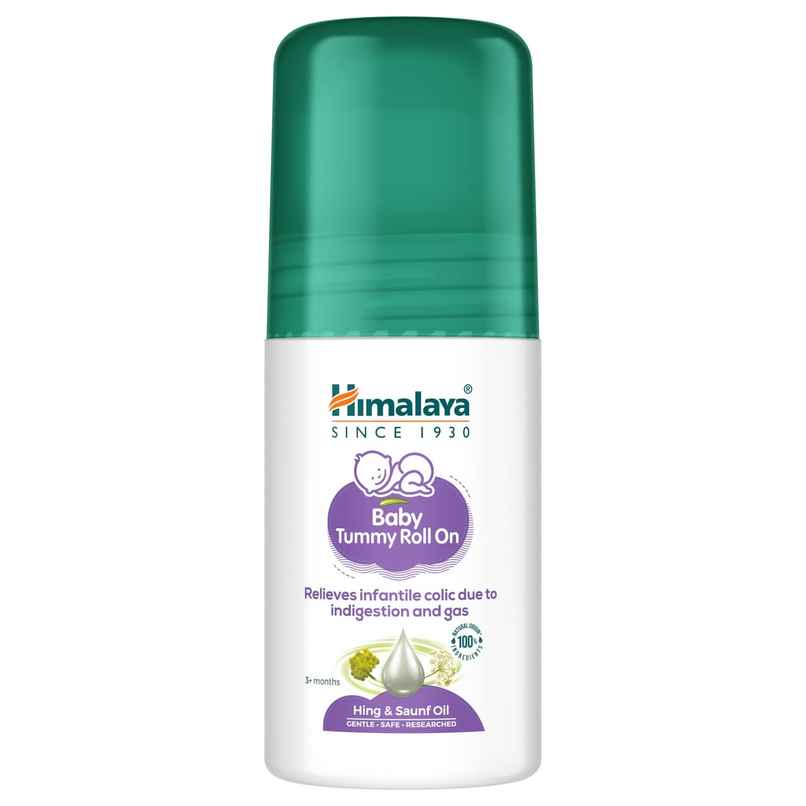 Himalaya Baby Tummy Roll On (40Ml) With 5 Natural Oils Including Hing Oil Saunf Oil Cardamom Oil