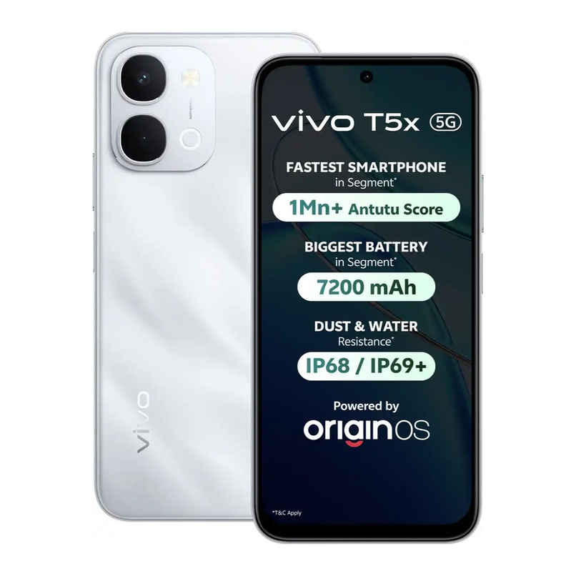 Vivo T5X 6GB RAM, 128GB Staorage | Star Silver