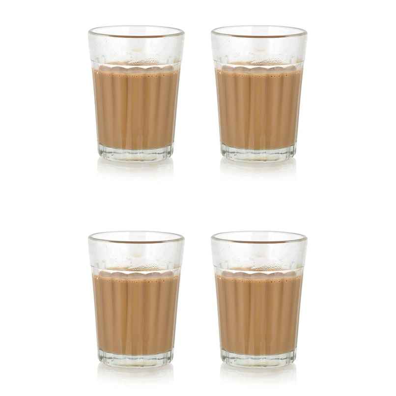 SAFFRON Cutting Tea Glass Chai Cup Set Morning Chai Glasses Set | 100 ml SAFFRON Cutting Tea Glass Chai Cup Set Morning Chai Glasses Set | 100 ml