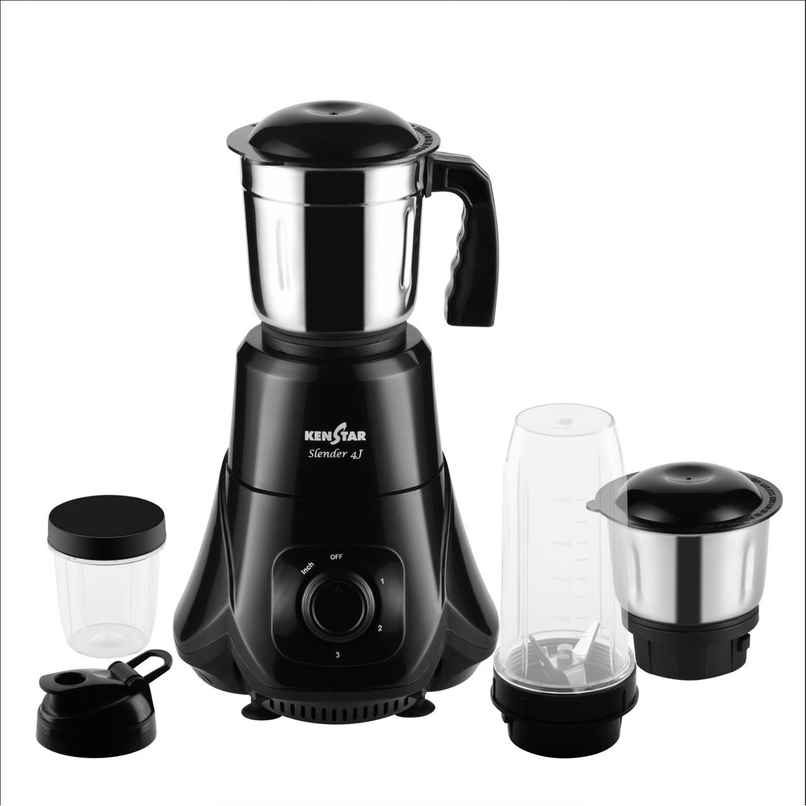 Kenstar SLENDER 4Jar Mixer Grinder 500 W|Superior Mixie For Kitchen|2-in-1 for Dry Grinding- Black Kenstar SLENDER 4Jar Mixer Grinder 500 W|Superior Mixie For Kitchen|2-in-1 for Dry Grinding- Black