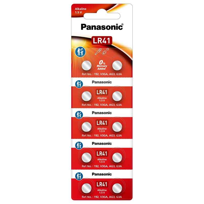 Panasonic Lithium Battery -Lr-41/10 Be | Pack of 10