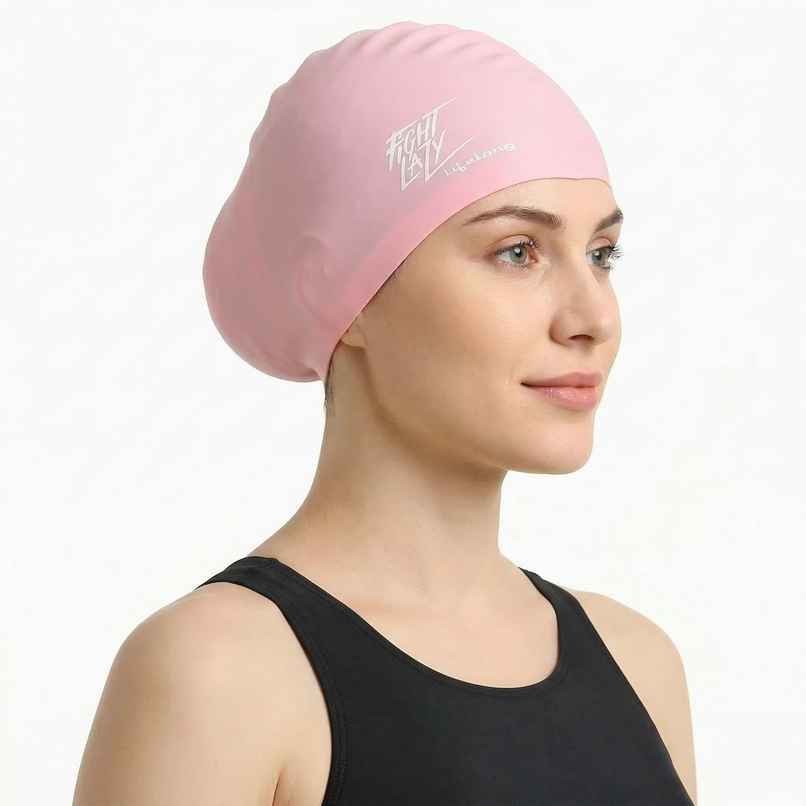 Lifelong Women's Silicone Swimming Cap | Pink
