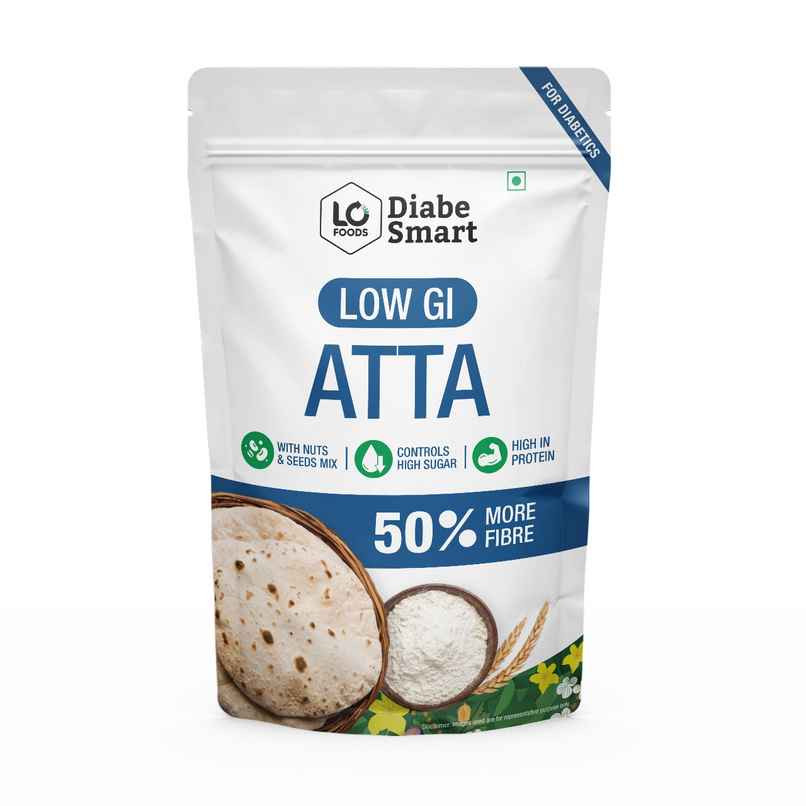 DiabeSmart Sugar Care Atta | Low GI Multigrain Atta | Diabetic Care-Sugar Control | Millet Ragi Flour