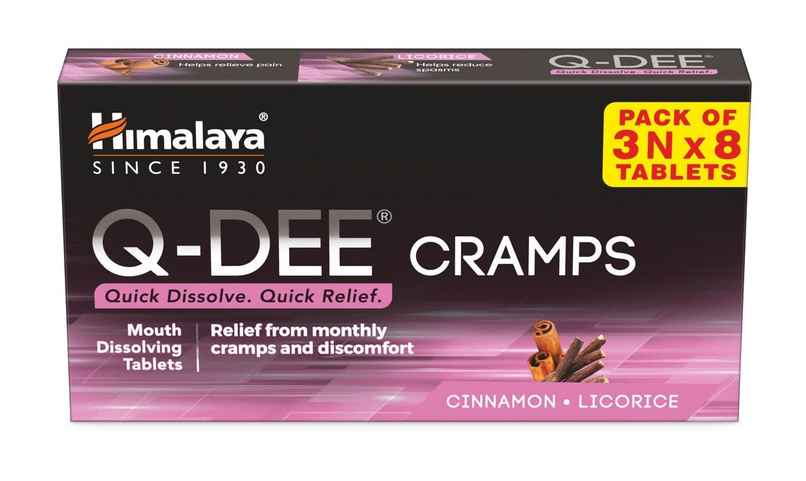 Himalaya Q-Dee (Cramps) Tabs 3Nx8'S Ind Himalaya Q-Dee (Cramps) Tabs 3Nx8'S Ind