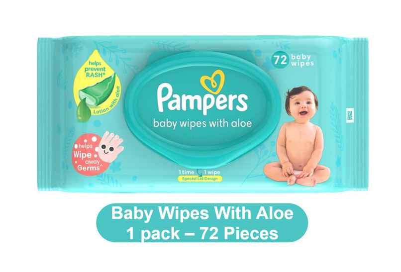 Pampers Baby Wipes With Aloe