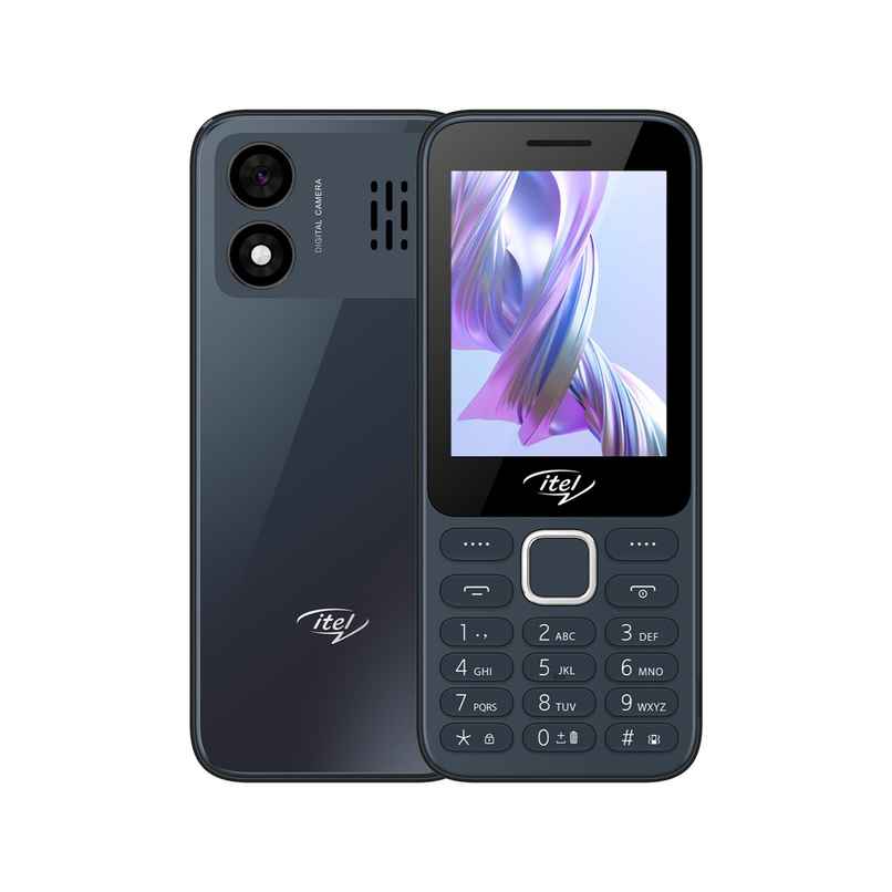 itel It5330 Keypad Mobile | 2.8" Display | 1900 mAh Battery | Glass Back Design | Black