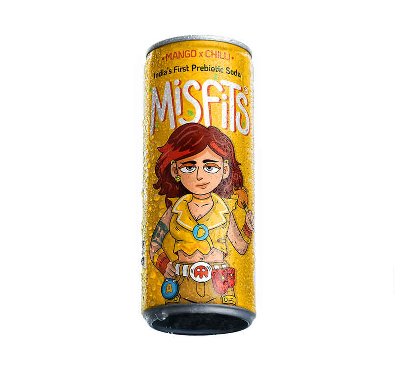 Misfits Prebiotic Soda Mango X Chilli Ms. Aambush Misfits Prebiotic Soda Mango X Chilli Ms. Aambush