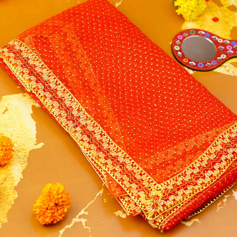 Red Sparkle Studded Mata | ServDharm Red Sparkle Studded Mata | ServDharm