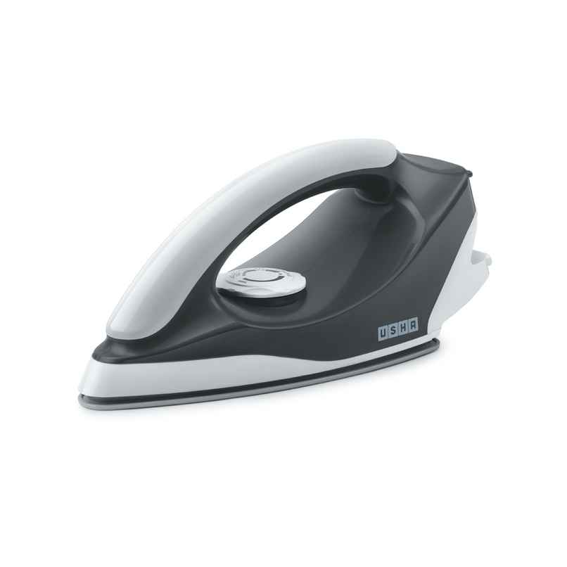 Usha Dry Iron Aurora (1000W, Premium Weilberger Non Stick Coated Soleplate, Led Tail Light, Grey) Usha Dry Iron Aurora (1000W, Premium Weilberger Non Stick Coated Soleplate, Led Tail Light, Grey)