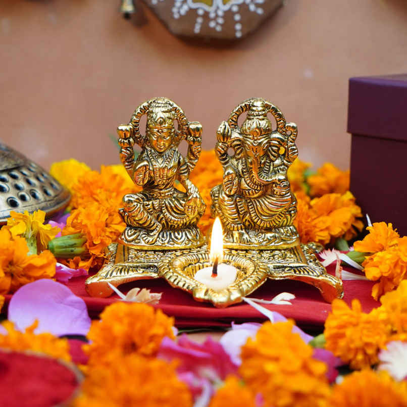 Ganesh Lakshmi Murti | 4 inch | ServDharm Ganesh Lakshmi Murti | 4 inch | ServDharm