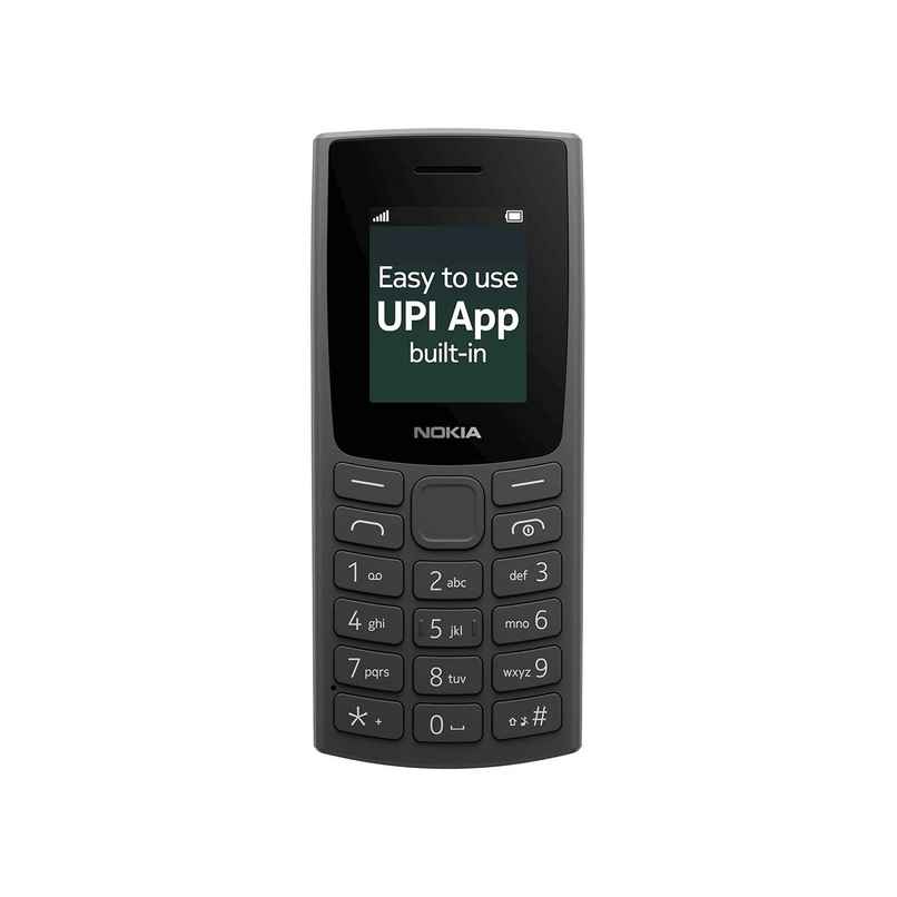 Nokia 105 SS Keypad Mobile |1.8" Display|4 MB, Charcoal |10174121|SS TA-1575 SS |2023|SP01Z07Z1697Y