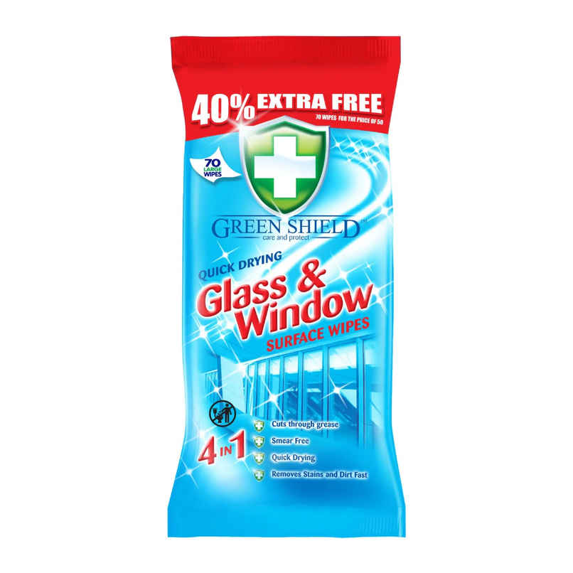 Greenshield Anti Bacterial Window & Glass Wipes