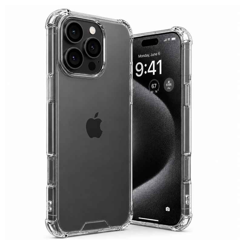 ExpressB For iPhone 16 Pro Case Cover Anti-Scratch Shockproof Bumper Pc+Tpu - Clear ExpressB For iPhone 16 Pro Case Cover Anti-Scratch Shockproof Bumper Pc+Tpu - Clear