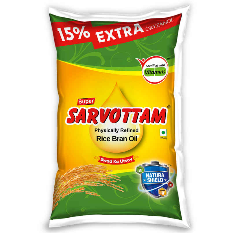 Super Sarvottam Physically Refined Rice Bran Oil