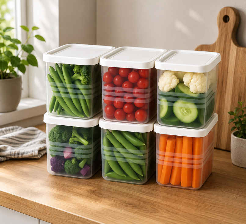 Perpetual Fridge Storage Boxes Freezer & Refrigerator Organizer Containers Kitchen Storage - 1200ml Perpetual Fridge Storage Boxes Freezer & Refrigerator Organizer Containers Kitchen Storage - 1200ml