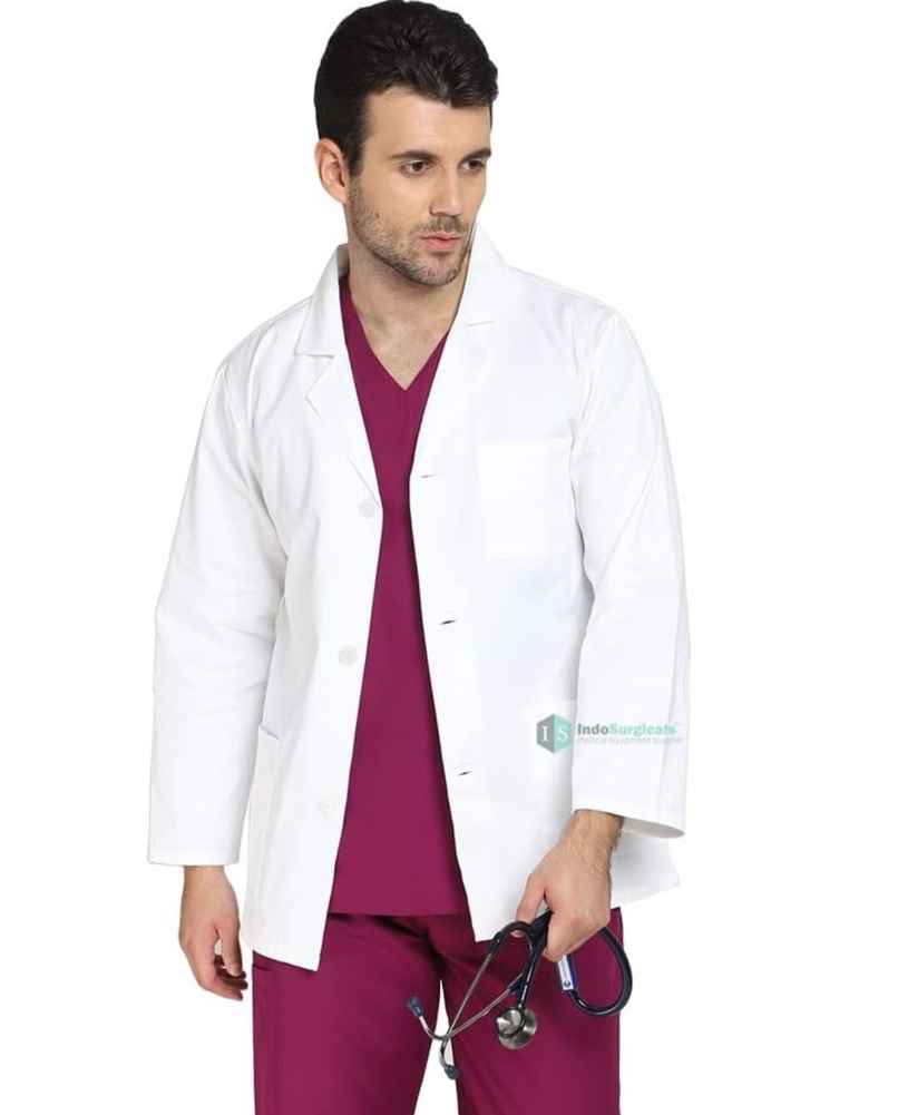 Paperbees unisex Full sleeves lab coat white Size Large | Anti wrinkle