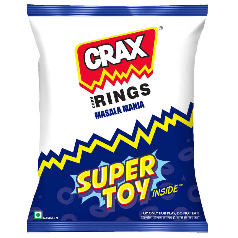 Crax Corn Rings Masala Mania Puff Snacks With Super Toys Crax Corn Rings Masala Mania Puff Snacks With Super Toys