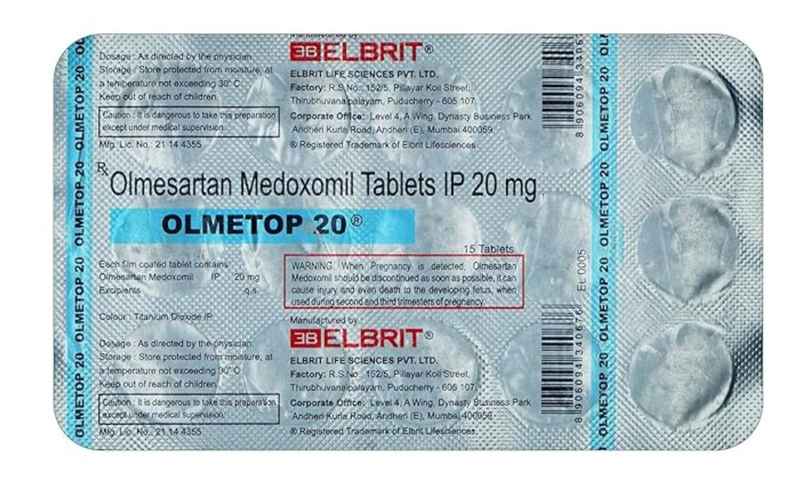 Olmetop 20 Tablet Olmetop 20 Tablet