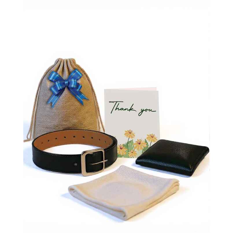 Men's Accessories Gift Hamper with Wallet Belt Handkerchief | Mad Over Prints