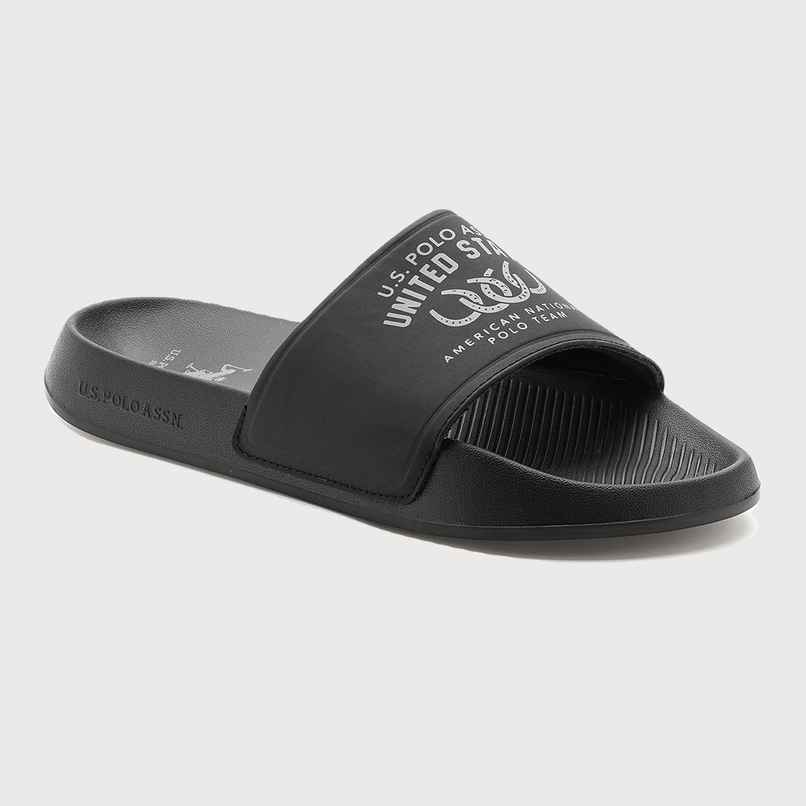 U.S. Polo Assn. Men's | Men Toni Sliders | Black | UK 6