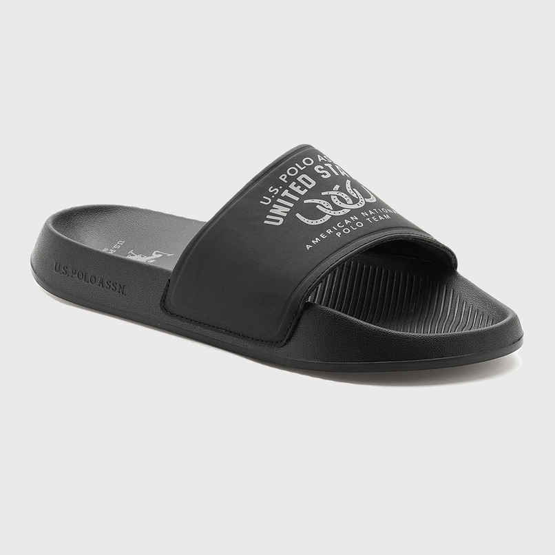 U.S. Polo Assn. Men's | Men Toni Sliders | Black | UK 6