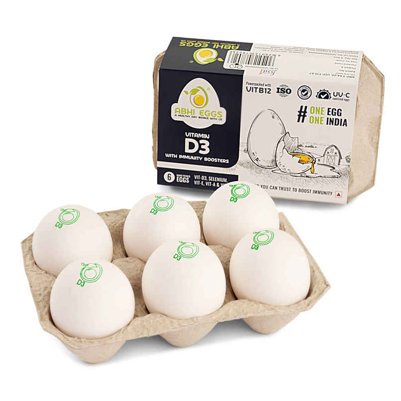 Abhi Vitamin D3 White Eggs With Immunity Boosters Abhi Vitamin D3 White Eggs With Immunity Boosters