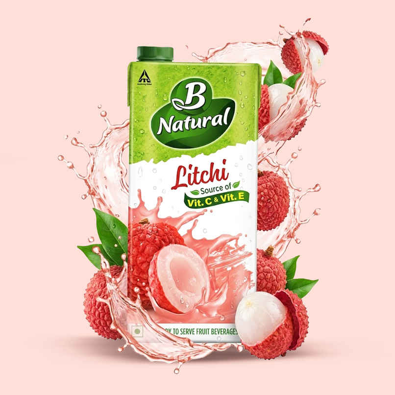 B Natural Litchi Juice, Vitamin C & E B Natural Litchi Juice, Vitamin C & E