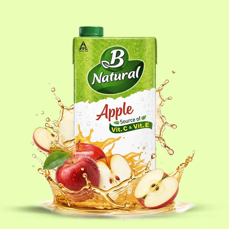 B Natural Apple Juice, Vitamin C & E