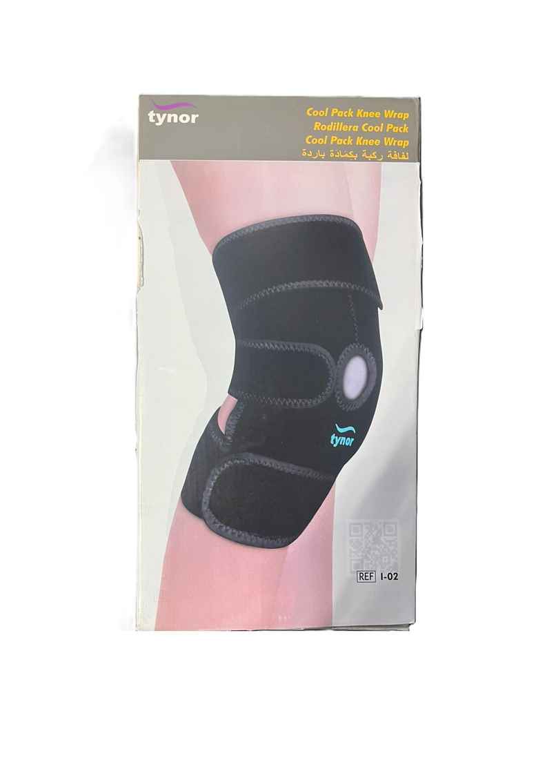 Tynor  I 02 Cool Pack Knee Wrap Black Universal
