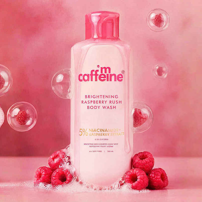 mCaffeine Brightening Raspberry Rush Body Wash