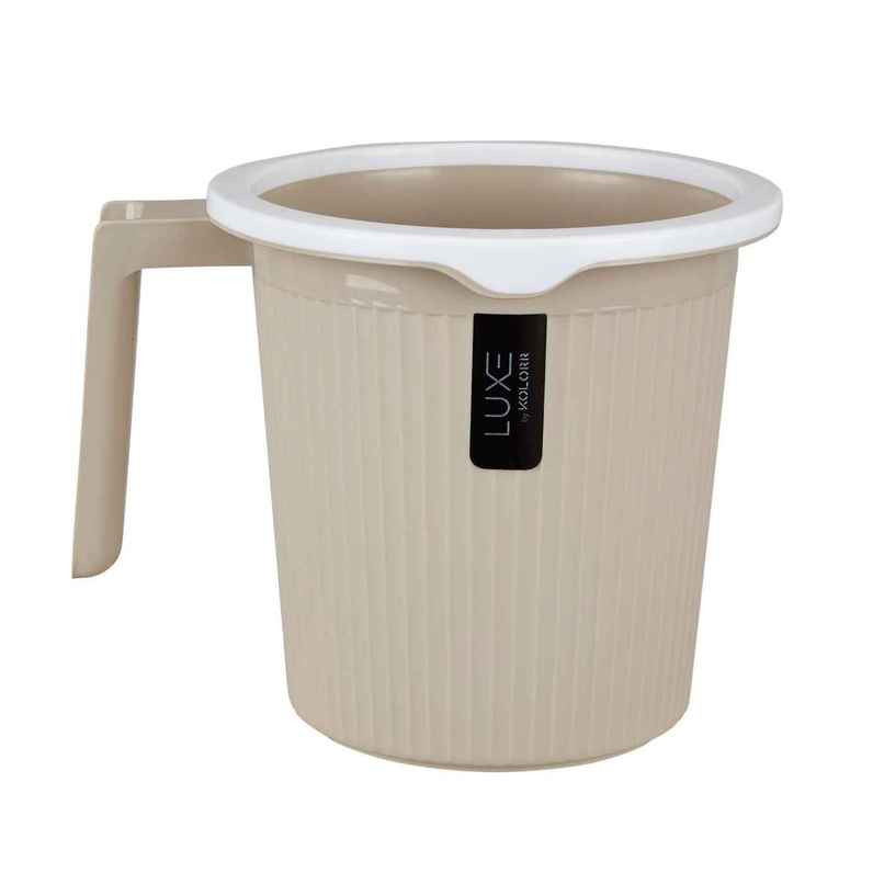 Kolorr Lux Bath Mug | Sand Stone | 1.5 L | Pack Of 1