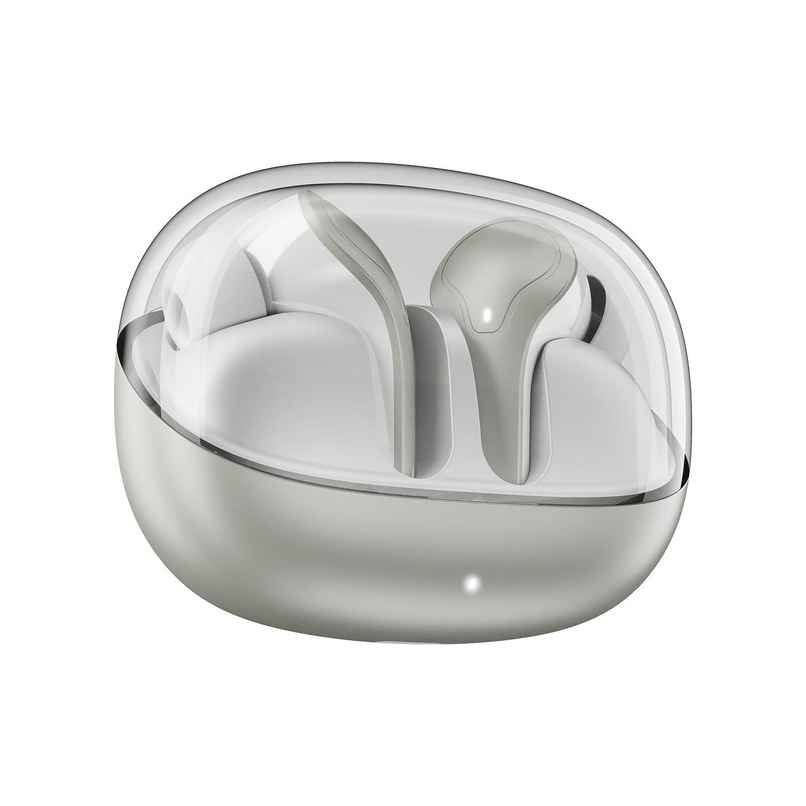 boAt Airdopes Plus | 311 TWS, Glass Design, ENx, Fast Charge, 50h Battery | Ash Grey