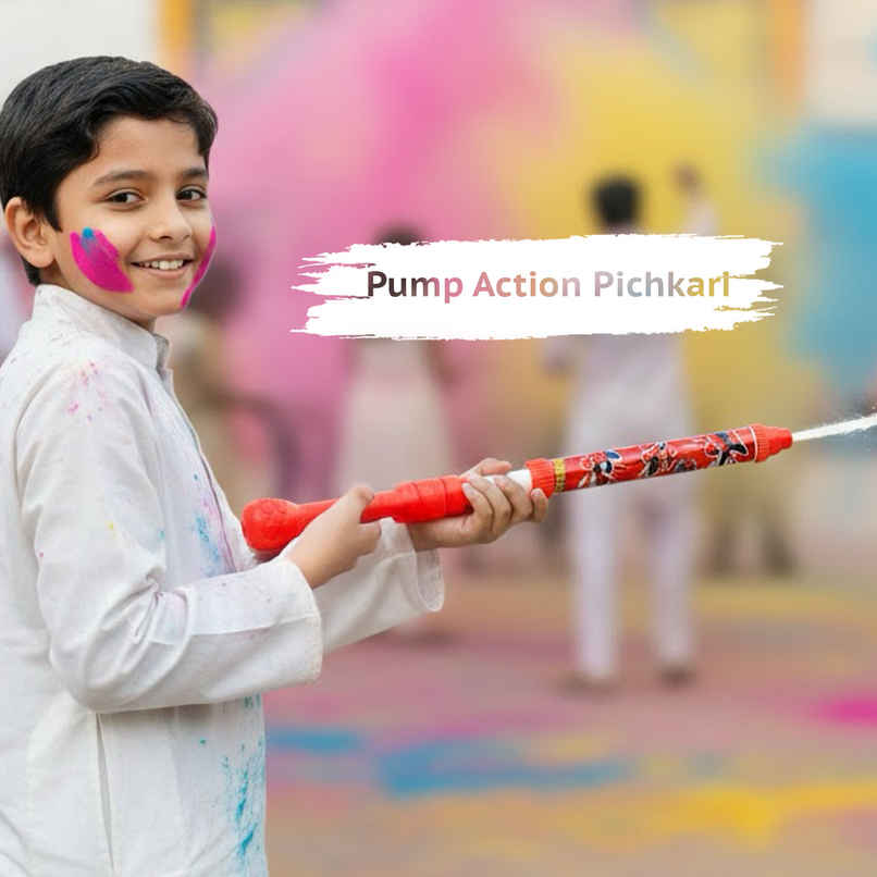 Spiderman Water Holi Pichkari | Red | Star Toys