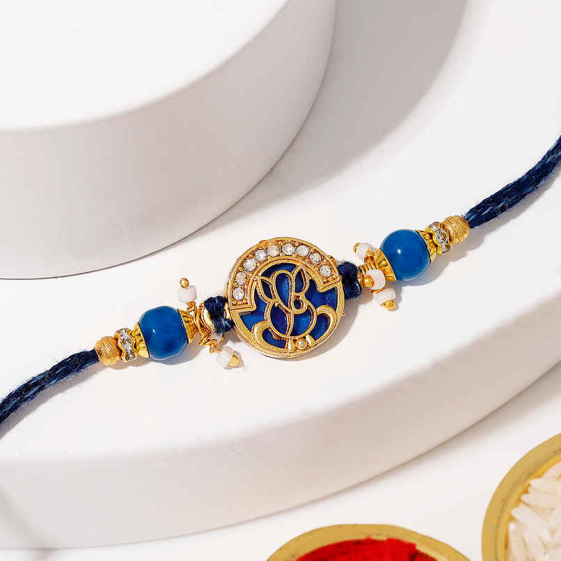 Ganesha Mother of Pearl Rakhi | IGP Ganesha Mother of Pearl Rakhi | IGP